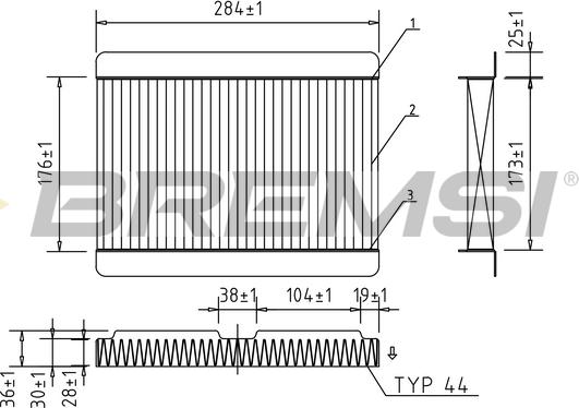 Bremsi FC0185 - Фільтр, повітря у внутрішній простір autozip.com.ua