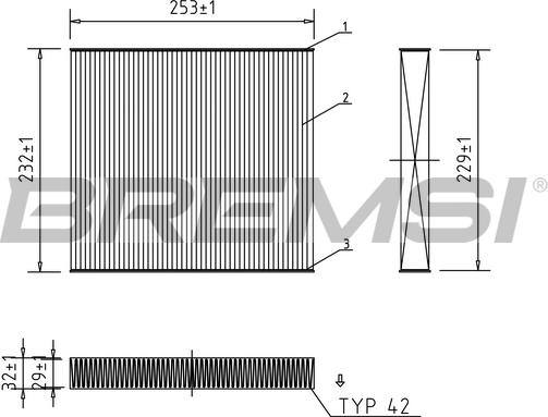 Bremsi FC0177 - Фільтр, повітря у внутрішній простір autozip.com.ua