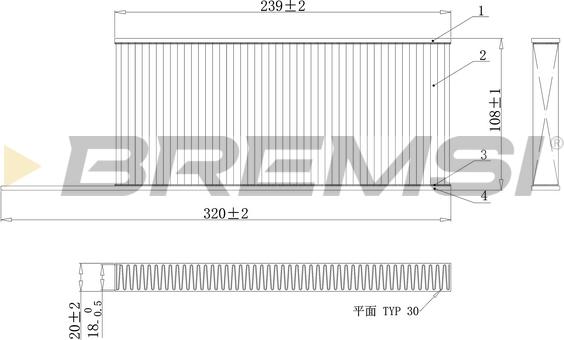 Bremsi FC0863C - Фільтр, повітря у внутрішній простір autozip.com.ua