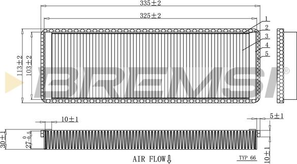 Bremsi FC1915C - Фільтр, повітря у внутрішній простір autozip.com.ua