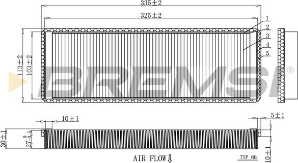 Bremsi FC1915 - Фільтр, повітря у внутрішній простір autozip.com.ua