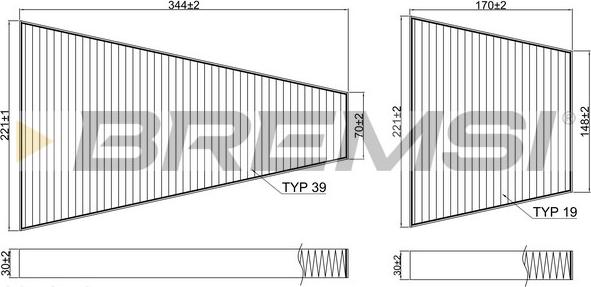 Bremsi FC2573C - Фільтр, повітря у внутрішній простір autozip.com.ua