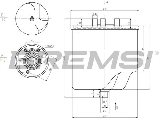 Bremsi FE0045 - Паливний фільтр autozip.com.ua