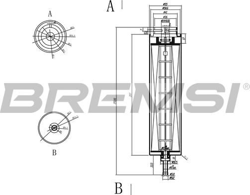 Bremsi FE0051 - Паливний фільтр autozip.com.ua