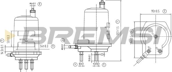 Bremsi FE0060 - Паливний фільтр autozip.com.ua