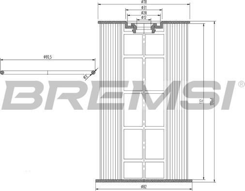 Bremsi FE0154 - Паливний фільтр autozip.com.ua