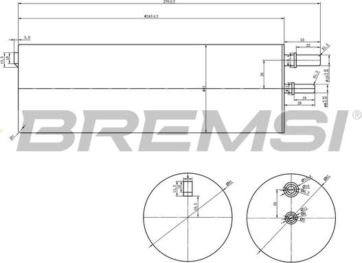 Bremsi FE0821 - Паливний фільтр autozip.com.ua