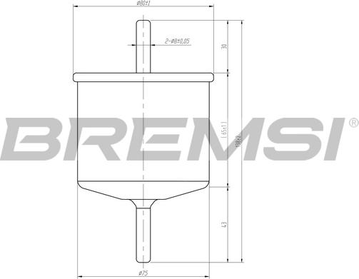 Bremsi FE0399 - Паливний фільтр autozip.com.ua