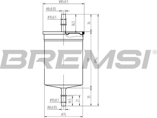 Bremsi FE0394 - Паливний фільтр autozip.com.ua