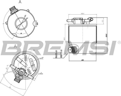 Bremsi FE0357 - Паливний фільтр autozip.com.ua