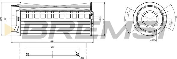 Bremsi FE0365 - Паливний фільтр autozip.com.ua