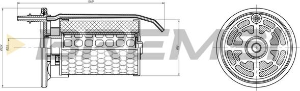Bremsi FE0362 - Паливний фільтр autozip.com.ua