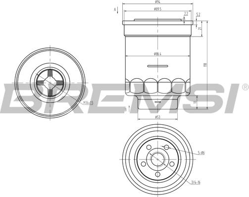 Bremsi FE0380 - Паливний фільтр autozip.com.ua