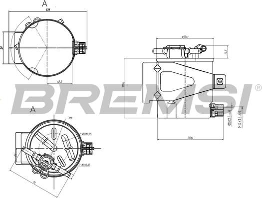 Bremsi FE0388 - Паливний фільтр autozip.com.ua