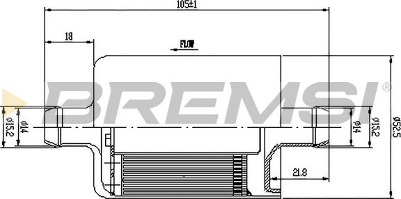 Bremsi FE0324 - Паливний фільтр autozip.com.ua