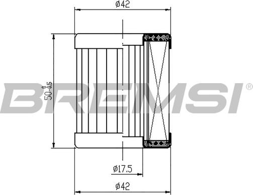 Bremsi FE0325 - Паливний фільтр autozip.com.ua