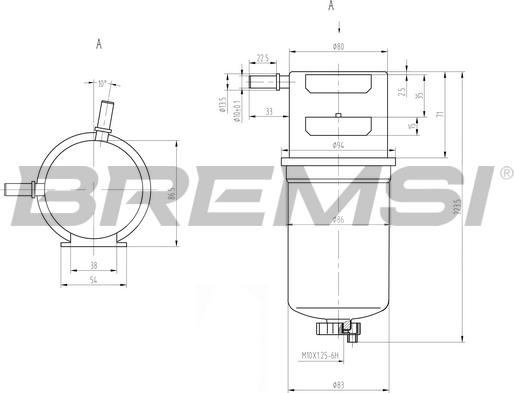 Bremsi FE0790 - Паливний фільтр autozip.com.ua