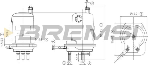 Bremsi FE0786 - Паливний фільтр autozip.com.ua