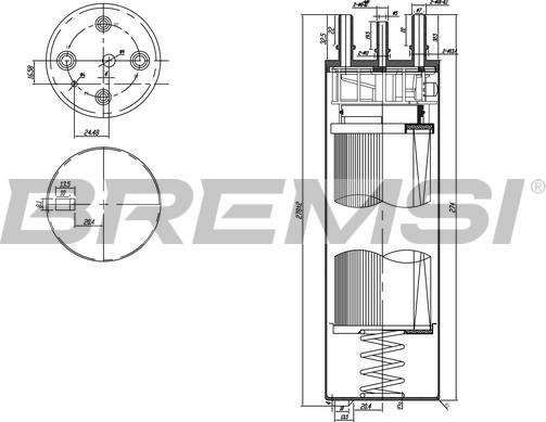 Bremsi FE0779 - Паливний фільтр autozip.com.ua