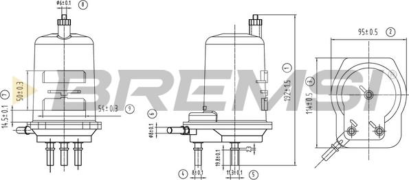 Bremsi FE0776 - Паливний фільтр autozip.com.ua