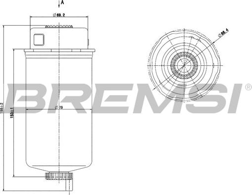 Bremsi FE0778 - Паливний фільтр autozip.com.ua