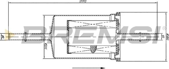 Bremsi FE1513 - Паливний фільтр autozip.com.ua