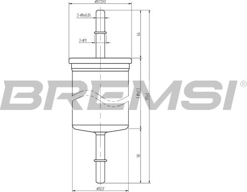 Bremsi FE1319 - Паливний фільтр autozip.com.ua