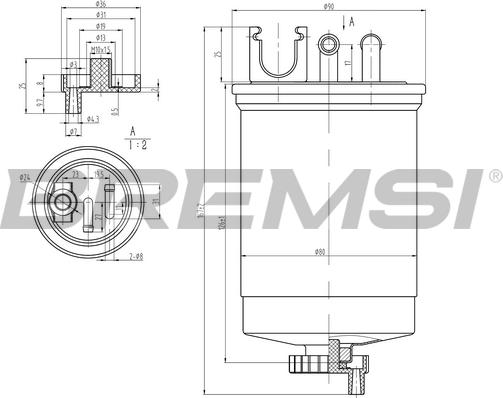 Bremsi FE1310 - Паливний фільтр autozip.com.ua