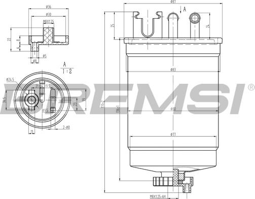 Bremsi FE1311 - Паливний фільтр autozip.com.ua