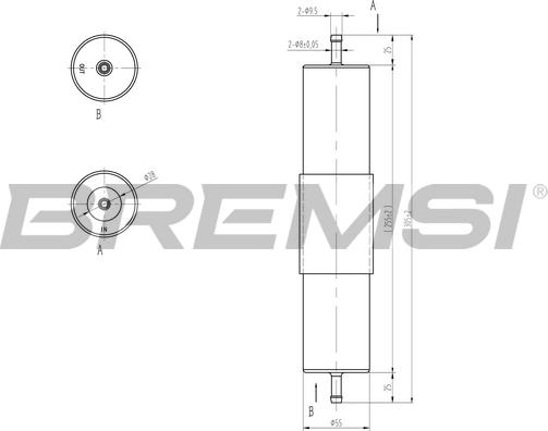 Bremsi FE1318 - Паливний фільтр autozip.com.ua