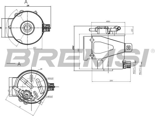 Bremsi FE1313 - Паливний фільтр autozip.com.ua