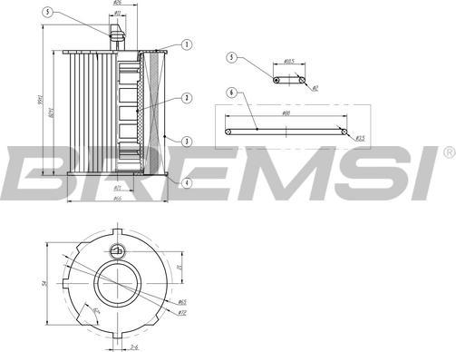 Bremsi FL0020 - Масляний фільтр autozip.com.ua