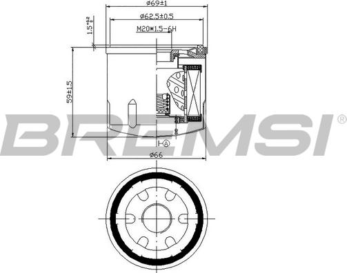 Bremsi FL0028 - Масляний фільтр autozip.com.ua