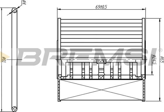 Bremsi FL0250 - Масляний фільтр autozip.com.ua