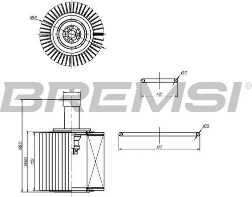 Bremsi FL0252 - Масляний фільтр autozip.com.ua