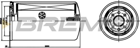 Bremsi FL1463 - Масляний фільтр autozip.com.ua