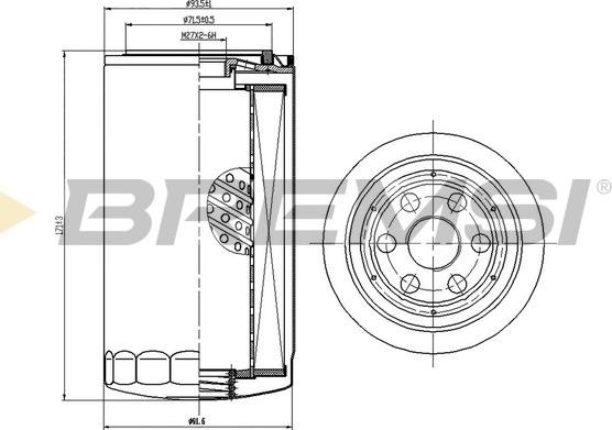 Bremsi FL1430 - Масляний фільтр autozip.com.ua