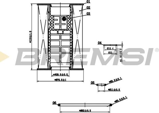 Bremsi FL2904 - Масляний фільтр autozip.com.ua