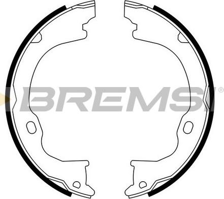 Bremsi GF4941 - Комплект гальм, ручник, парковка autozip.com.ua