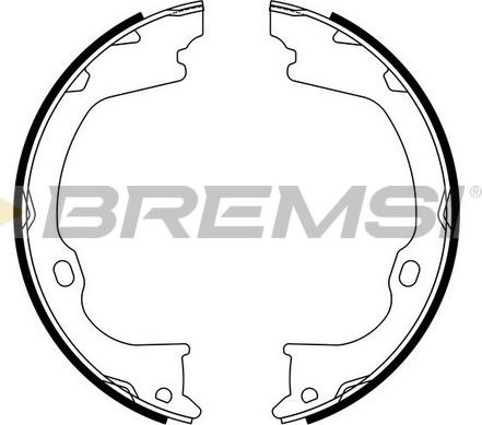 Bremsi GF4986 - Комплект гальм, ручник, парковка autozip.com.ua