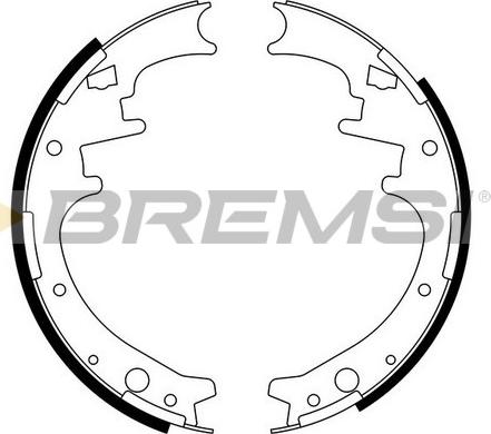 Bremsi GF4445 - Комплект гальм, барабанний механізм autozip.com.ua