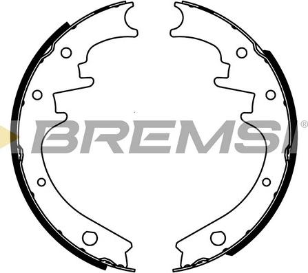 Bremsi GF4481 - Комплект гальм, барабанний механізм autozip.com.ua