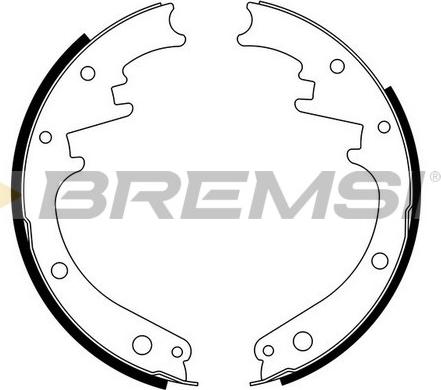 Bremsi GF4473 - Комплект гальм, барабанний механізм autozip.com.ua