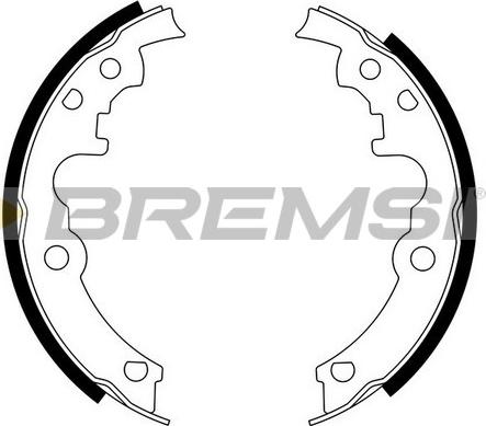Bremsi GF4553 - Комплект гальм, барабанний механізм autozip.com.ua