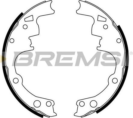 Bremsi GF4514 - Комплект гальм, барабанний механізм autozip.com.ua