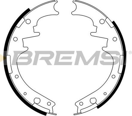 Bremsi GF4581 - Комплект гальм, барабанний механізм autozip.com.ua