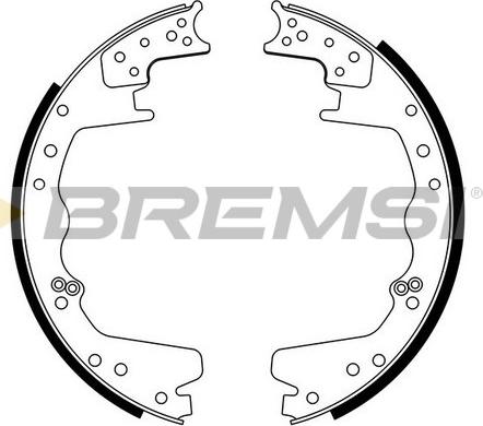 Bremsi GF4583 - Комплект гальм, барабанний механізм autozip.com.ua