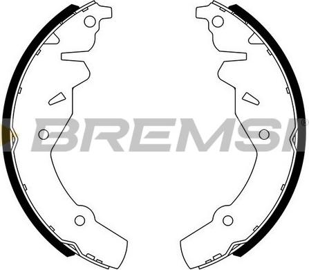 Bremsi GF4520 - Комплект гальм, барабанний механізм autozip.com.ua
