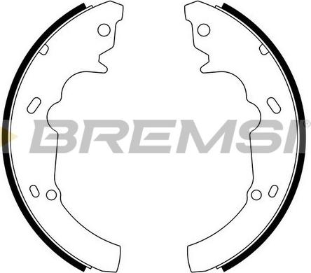 Bremsi GF4618 - Комплект гальм, барабанний механізм autozip.com.ua