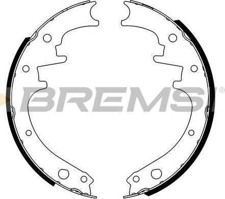Bremsi GF4169 - Комплект гальм, барабанний механізм autozip.com.ua